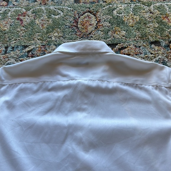 EGARA MENS WHITE NON-IRON COTTON DRESS SHIRT IN SZ XL…100% NON-IRON COTTON…NICE! - Picture 5 of 7